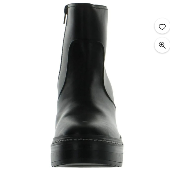 Sun + Stone Womens Kiinsley Faux Leather Block Heel Ankle Boots| Size 8M|New W B - Picture 3 of 10